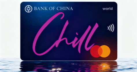 中銀 Chill Card信用卡卡面